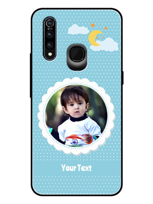 Custom Vivo Z1 Pro Personalised Glass Phone Case  - Violet Pattern Design