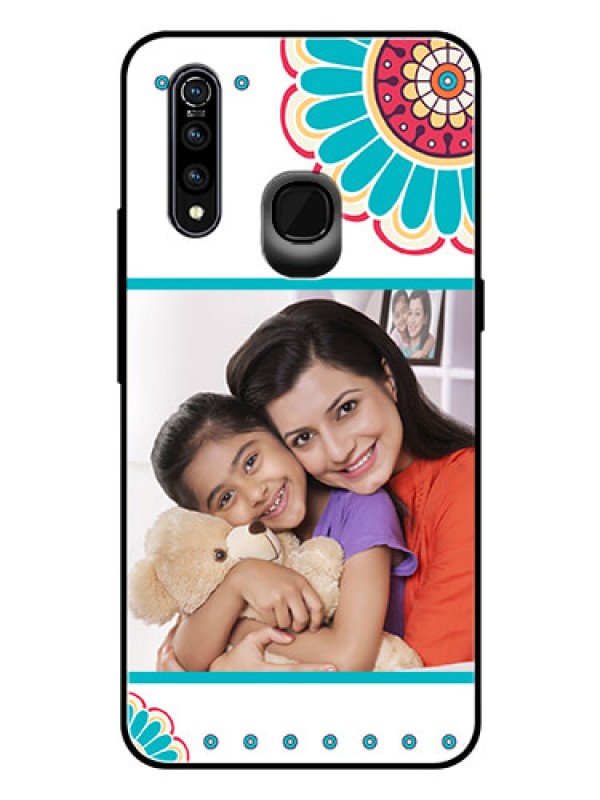 Custom Vivo Z1 Pro Custom Glass Phone Case  - Flower Design