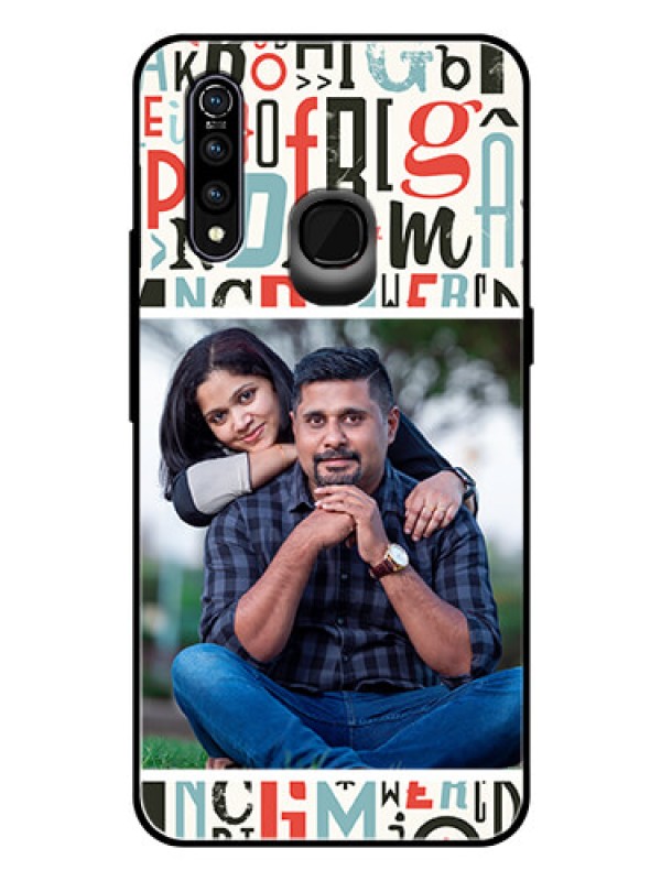 Custom Vivo Z1 Pro Personalized Glass Phone Case  - Alphabet Design