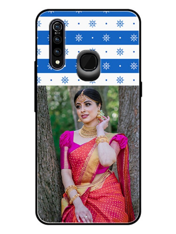 Custom Vivo Z1 Pro Photo Printing on Glass Case  - Snow Pattern Design