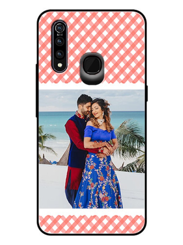 Custom Vivo Z1 Pro Personalized Glass Phone Case  - Pink Pattern Design