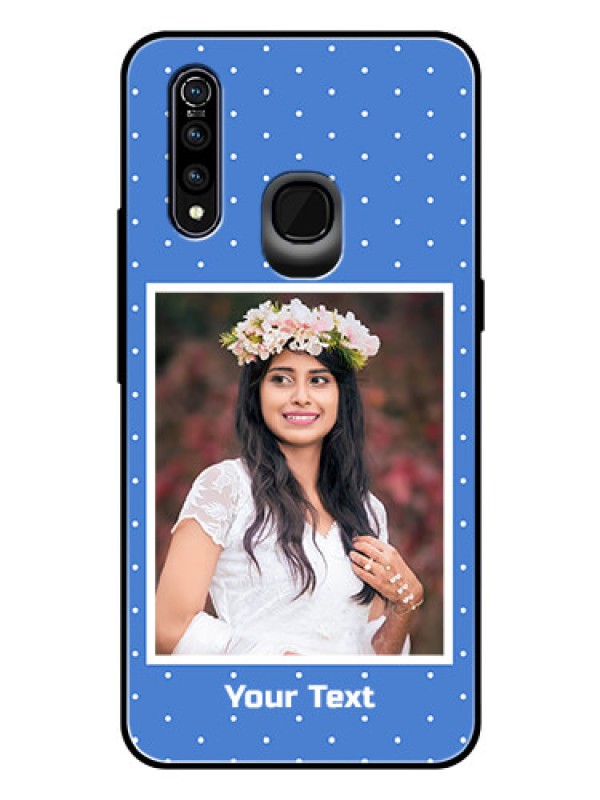 Custom Vivo Z1 Pro Photo Printing on Glass Case  - Polka dots design