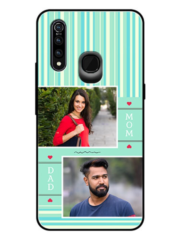 Custom Vivo Z1 Pro Custom Glass Phone Case  - Mom & Dad Pic Design