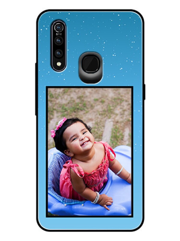 Custom Vivo Z1 Pro Custom Glass Mobile Case  - Wave Pattern Colorful Design