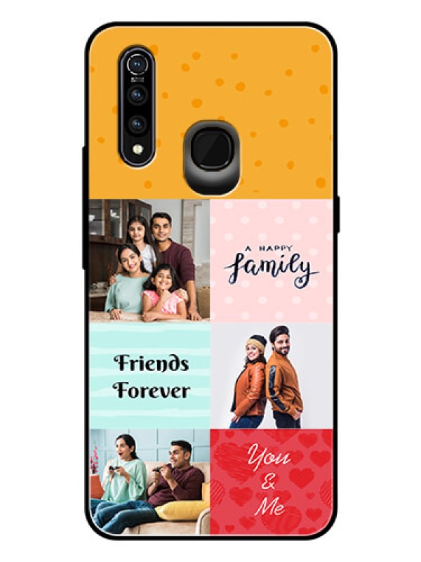 Custom Vivo Z1 Pro Personalized Glass Phone Case  - Images with Quotes Design