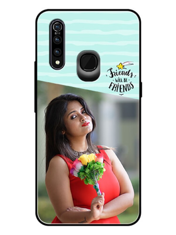 Custom Vivo Z1 Pro Custom Glass Phone Case  - Friends Picture Icon Design