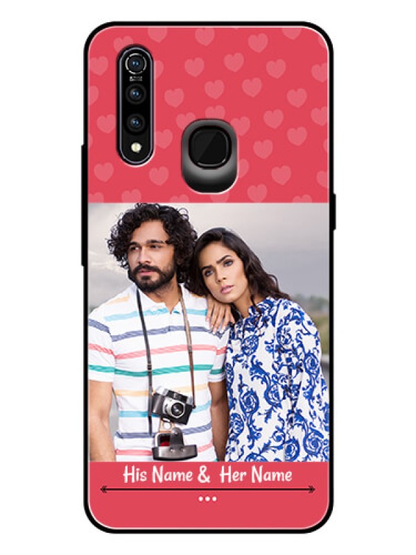 Custom Vivo Z1 Pro Photo Printing on Glass Case  - Simple Love Design