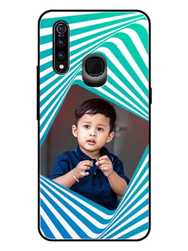 Custom Vivo Z1 Pro Personalized Glass Phone Case  - Abstract Spiral Design