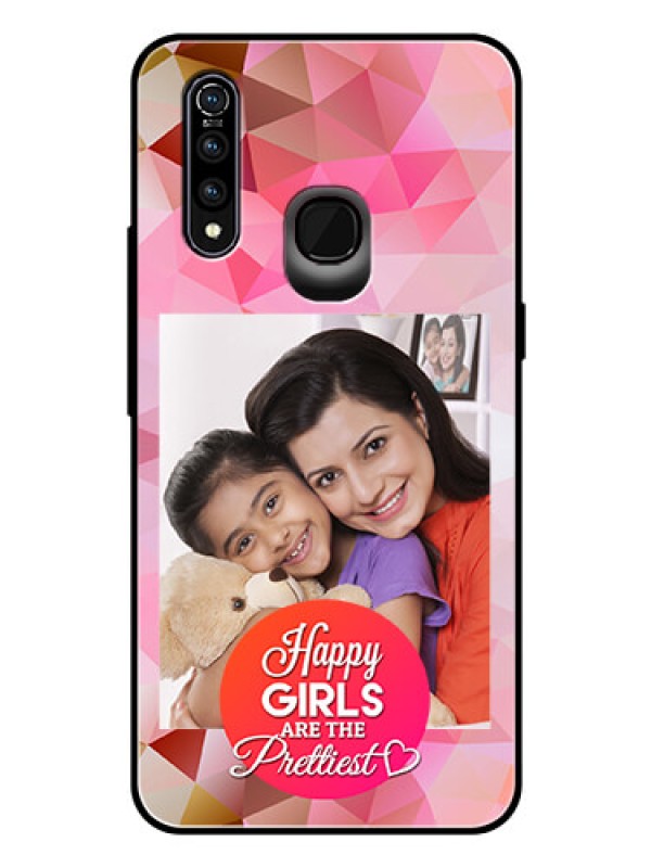 Custom Vivo Z1 Pro Photo Printing on Glass Case  - Abstract Triangle Design