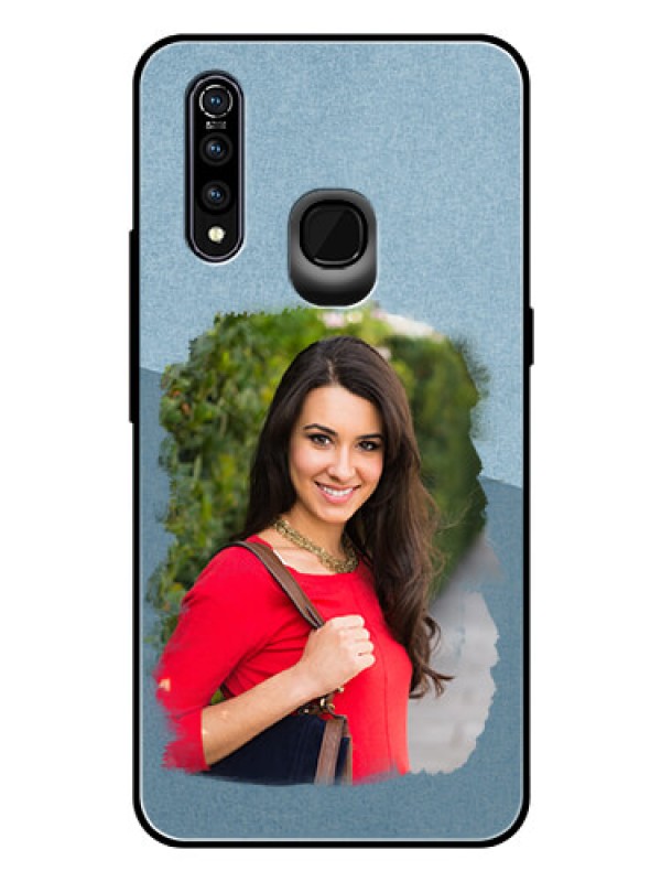 Custom Vivo Z1 Pro Custom Glass Mobile Case  - Grunge Line Art Design