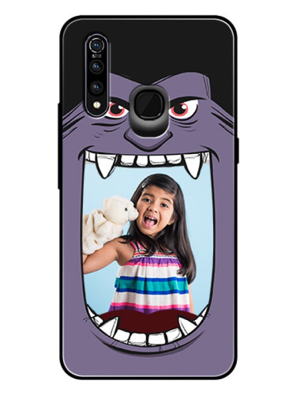 Custom Vivo Z1 Pro Custom Glass Phone Case  - Angry Monster Design