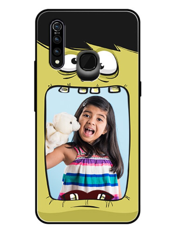 Custom Vivo Z1 Pro Personalized Glass Phone Case  - Cartoon monster back case Design