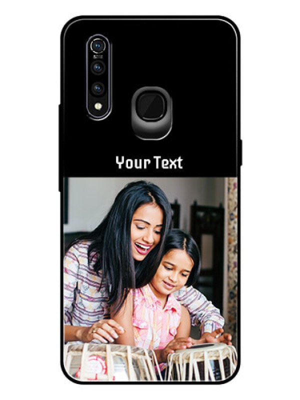 Custom Vivo Z1 Pro Photo with Name on Glass Phone Case
