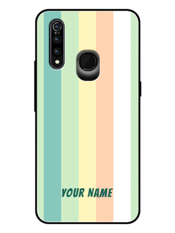 Custom Vivo Z1 Pro Photo Printing on Glass Case - Multi-colour Stripes Design