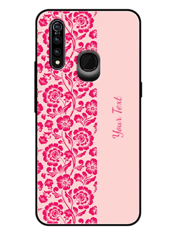 Custom Vivo Z1 Pro Custom Glass Phone Case - Attractive Floral Pattern Design