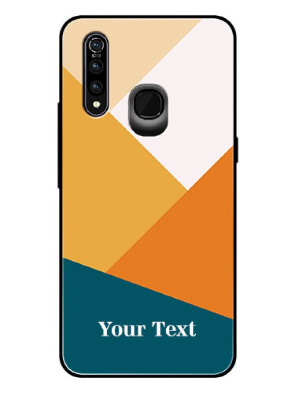 Custom Vivo Z1 Pro Personalized Glass Phone Case - Stacked Multi-colour Design
