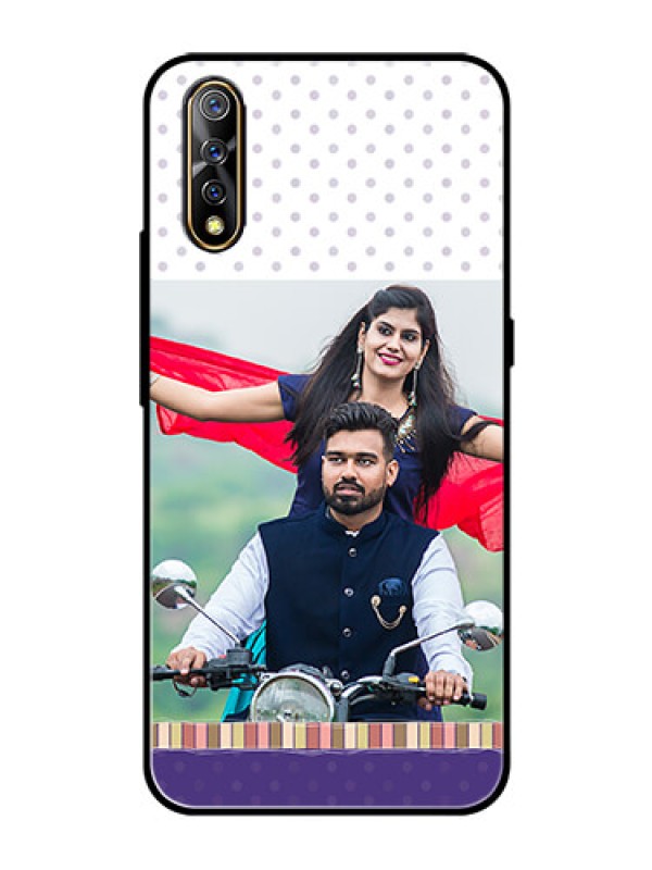 Custom Vivo Z1x Photo Printing on Glass Case  - Cute Family Design