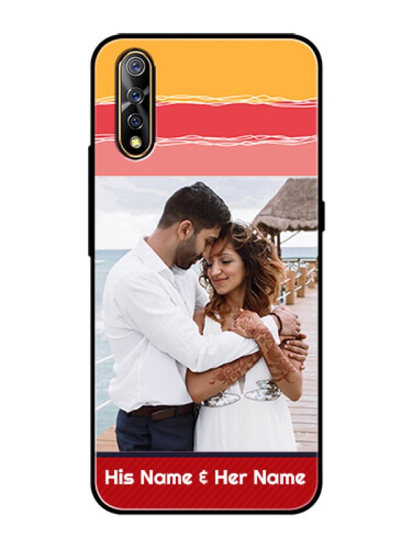 Custom Vivo Z1x Custom Glass Mobile Case  - Colorful Case Design