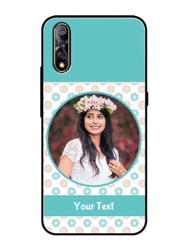 Custom Vivo Z1x Custom Glass Mobile Case  - Beautiful Flowers Design