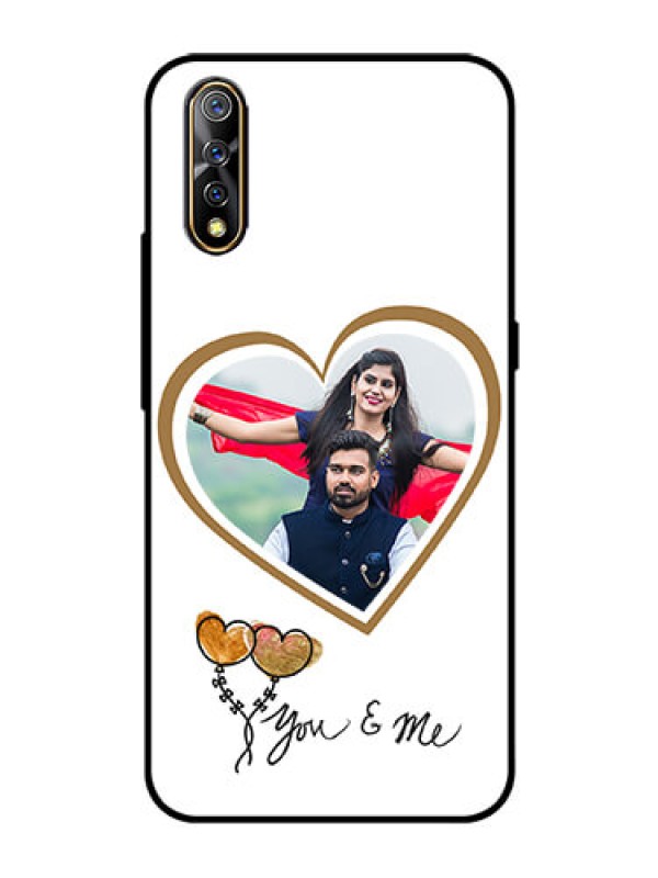 Custom Vivo Z1x Custom Glass Mobile Case  - You & Me Design