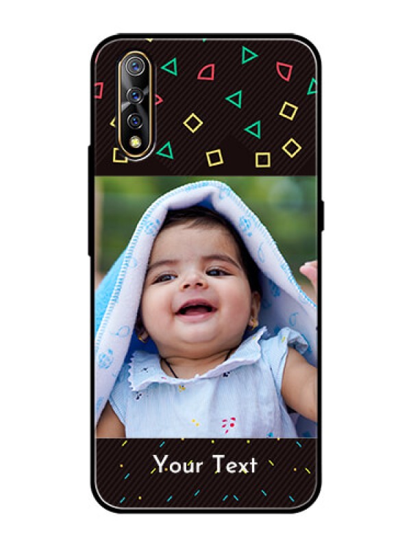Custom Vivo Z1x Custom Glass Phone Case  - with confetti birthday design
