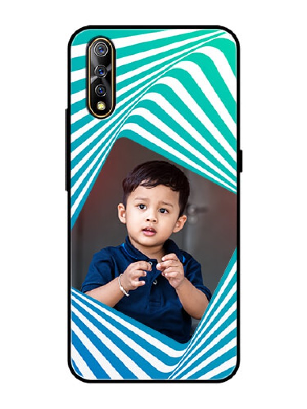 Custom Vivo Z1x Personalized Glass Phone Case  - Abstract Spiral Design