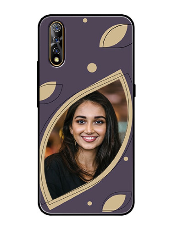 Custom Vivo Z1X Custom Glass Mobile Case - Falling Leaf Design