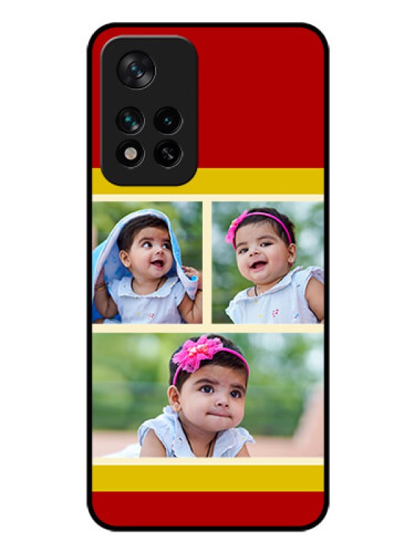 Custom Xiaomi 11I 5G Custom Glass Mobile Case - Multiple Pic Upload Design