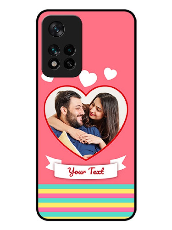 Custom Xiaomi 11I 5G Photo Printing on Glass Case - Love Doodle Design