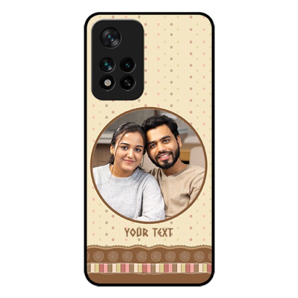 Xiaomi 11I 5G Custom Glass Mobile Case - Brown Dotted Mobile Case Design Xiaomi 11I 5G Custom Glass Mobile Case - Brown Dotted Mobile Case Design