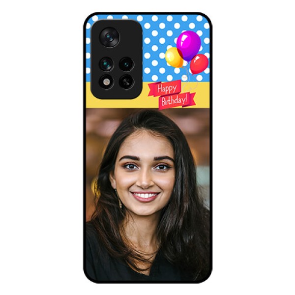 Xiaomi 11I 5G Custom Glass Mobile Case - Happy Birthday Design
