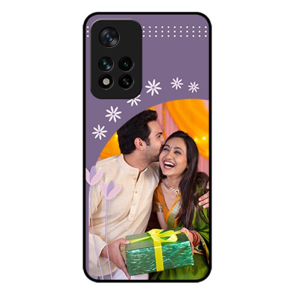 Xiaomi 11I 5G Custom Glass Mobile Case - Lavender flowers design Xiaomi 11I 5G Custom Glass Mobile Case - Lavender flowers design