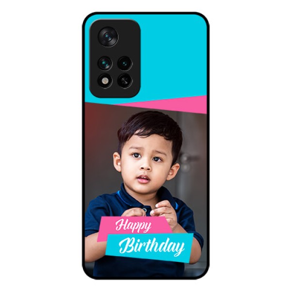 Xiaomi 11I 5G Personalized Glass Phone Case - Image Holder with 2 Color Design