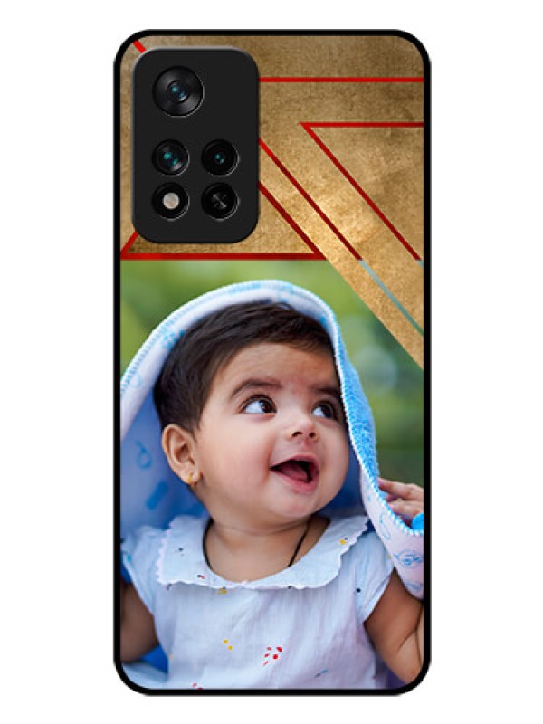 Custom Xiaomi 11I 5G Personalized Glass Phone Case - Gradient Abstract Texture Design