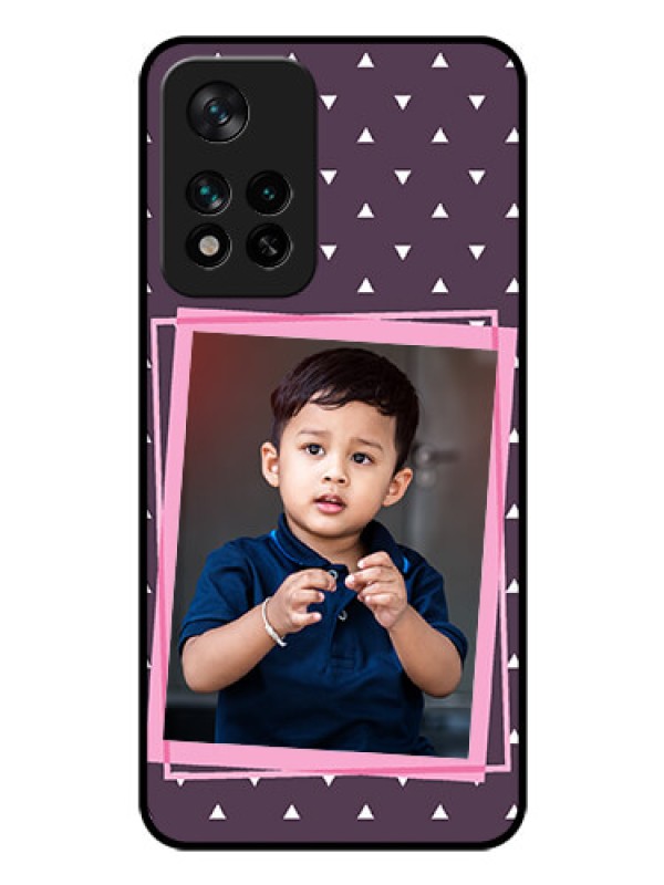 Custom Xiaomi 11I 5G Custom Glass Mobile Case - Triangle Pattern Dotted Design