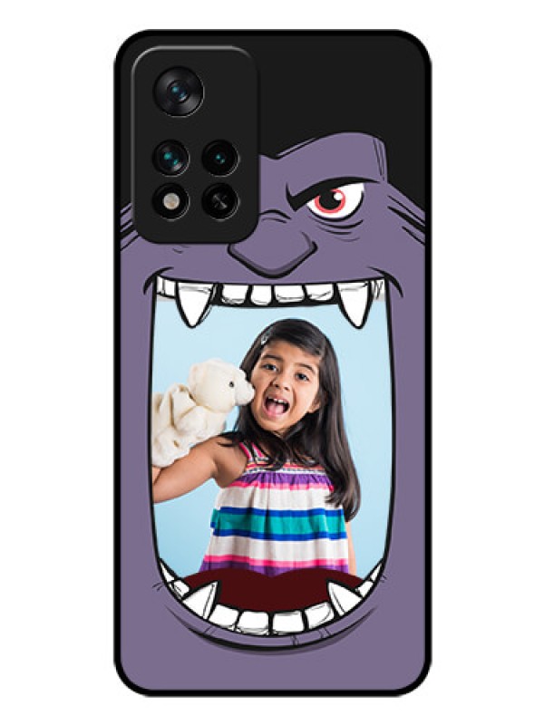 Custom Xiaomi 11I 5G Custom Glass Phone Case - Angry Monster Design