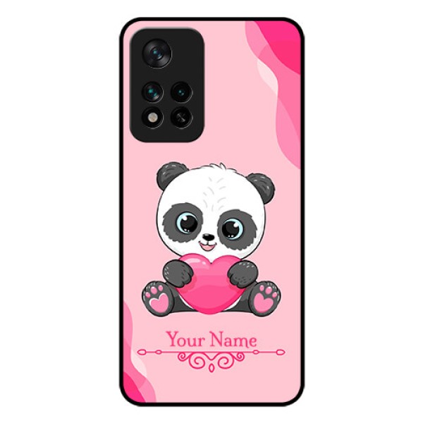 Xiaomi 11I 5G Custom Glass Mobile Case - Cute Panda Design