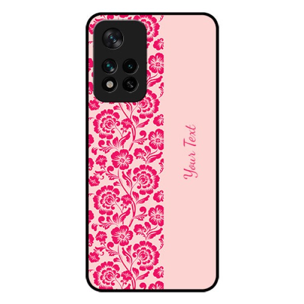 Xiaomi 11I 5G Custom Glass Phone Case - Attractive Floral Pattern Design