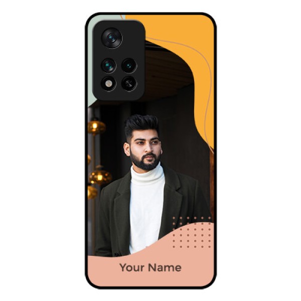 Xiaomi 11I 5G Personalized Glass Phone Case - Tri-coloured overlay design Xiaomi 11I 5G Personalized Glass Phone Case - Tri-coloured overlay design