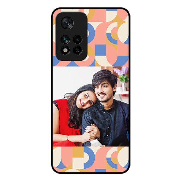 Xiaomi 11I 5G Photo Printing on Glass Case - Semi-circle Maze Pattern Design Xiaomi 11I 5G Photo Printing on Glass Case - Semi-circle Maze Pattern Design