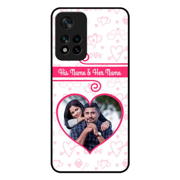 Xiaomi 11I Hypercharge 5G Personalized Glass Phone Case - Heart Shape Love Design Xiaomi 11I Hypercharge 5G Personalized Glass Phone Case - Heart Shape Love Design