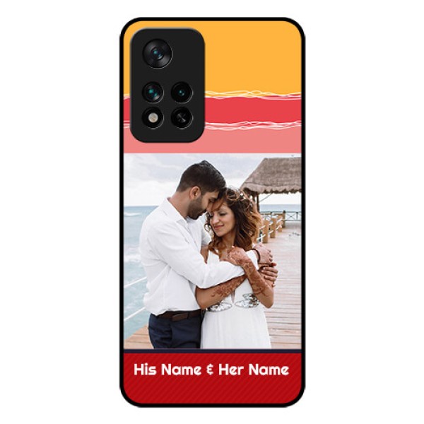 Xiaomi 11I Hypercharge 5G Custom Glass Mobile Case - Colorful Case Design
