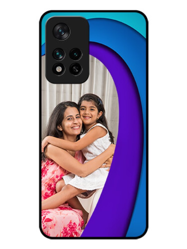Custom Xiaomi 11I Hypercharge 5G Photo Printing on Glass Case - Simple Pattern Design