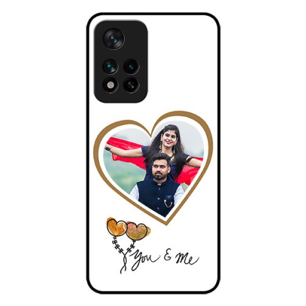 Xiaomi 11I Hypercharge 5G Custom Glass Mobile Case - You & Me Design