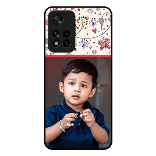 Xiaomi 11I Hypercharge 5G Custom Glass Mobile Case - Premium Floral Design