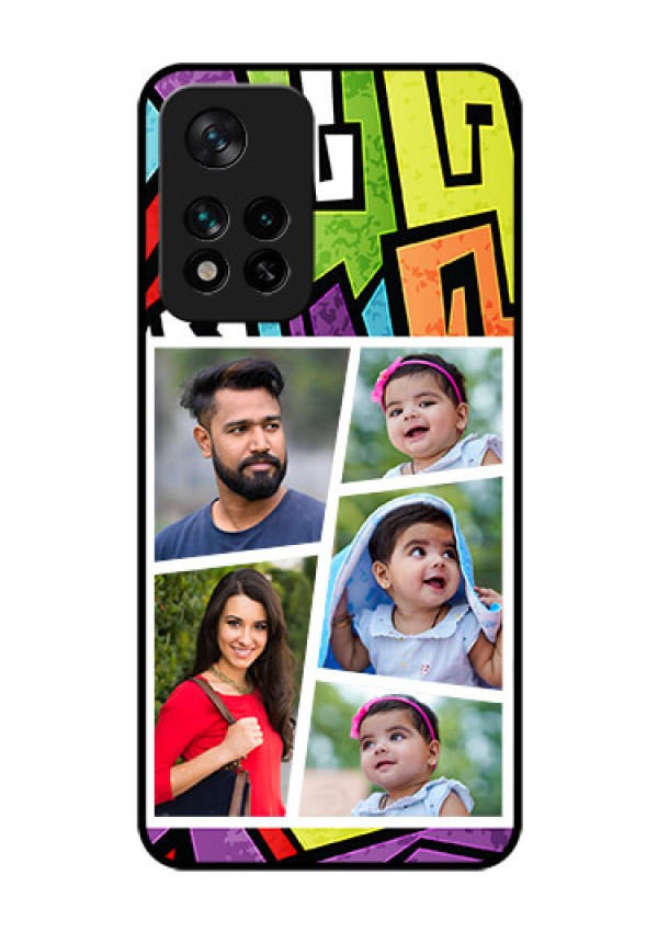 Xiaomi 11I Hypercharge 5G Custom Glass Phone Case - Graffiti pattern Design
