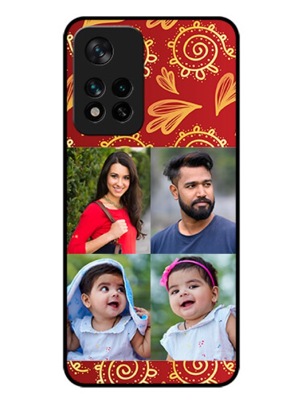 Custom Xiaomi 11I Hypercharge 5G Photo Printing on Glass Case - 4 Image Traditional Design