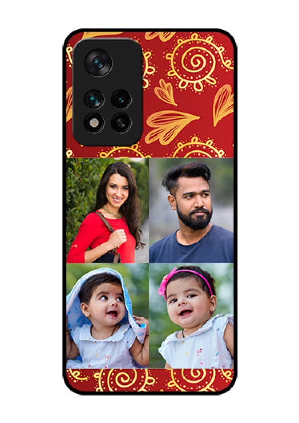 Xiaomi 11I Hypercharge 5G Photo Printing on Glass Case - 4 Image Traditional Design