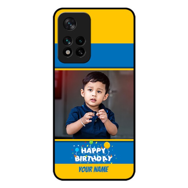 Xiaomi 11I Hypercharge 5G Custom Glass Mobile Case - Birthday Wishes Design