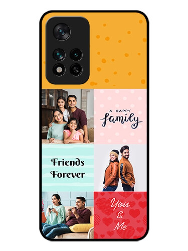 Custom Xiaomi 11I Hypercharge 5G Personalized Glass Phone Case - Images with Quotes Design